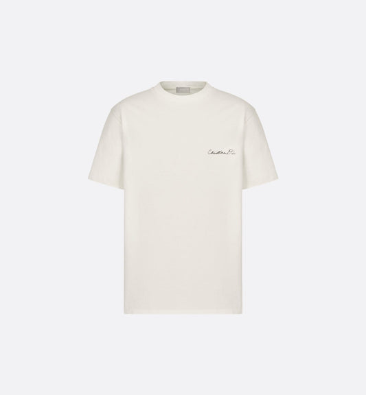 Handwritten Christian Dior T-Shirt, Relaxed Fit